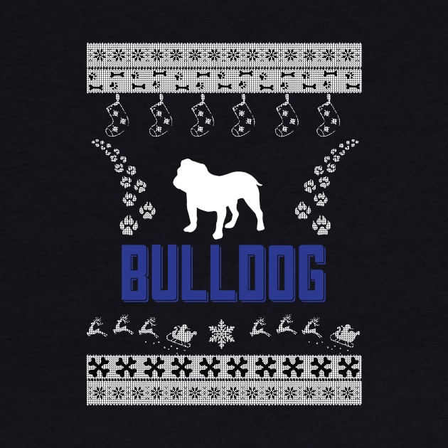 Merry Christmas BULLDOG by bryanwilly